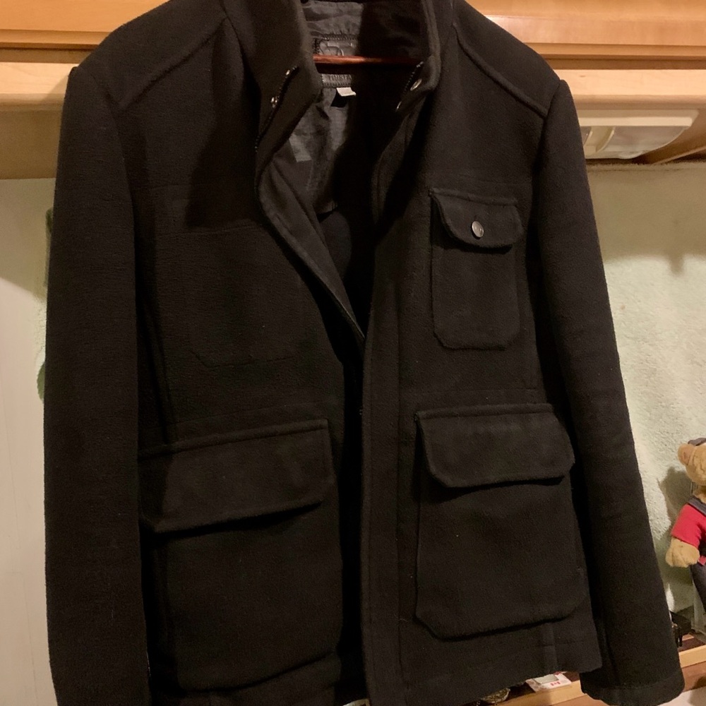 Tristan Black Military Field Jacket